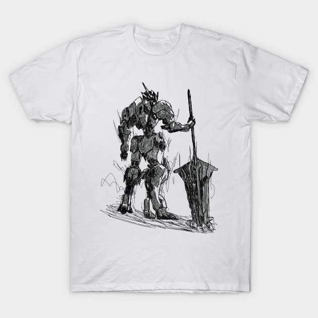 Gundam barbatos lupus T-Shirt by Amartwork